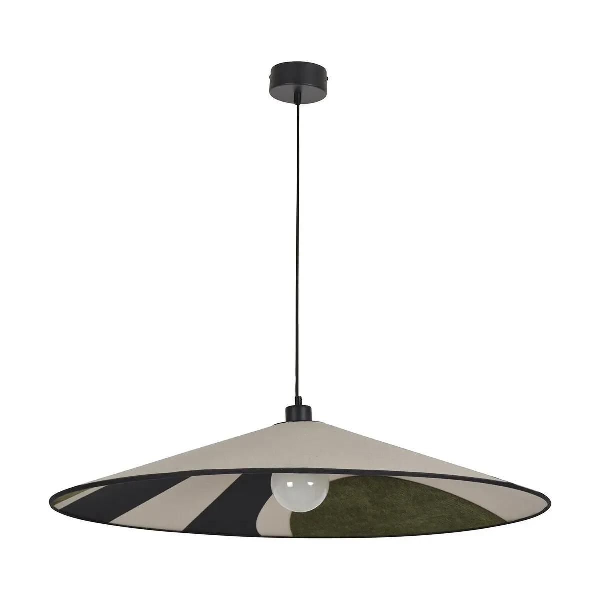 Suspension en tissu seventies bouleau 80 cm Sonia Laudet - Market Set