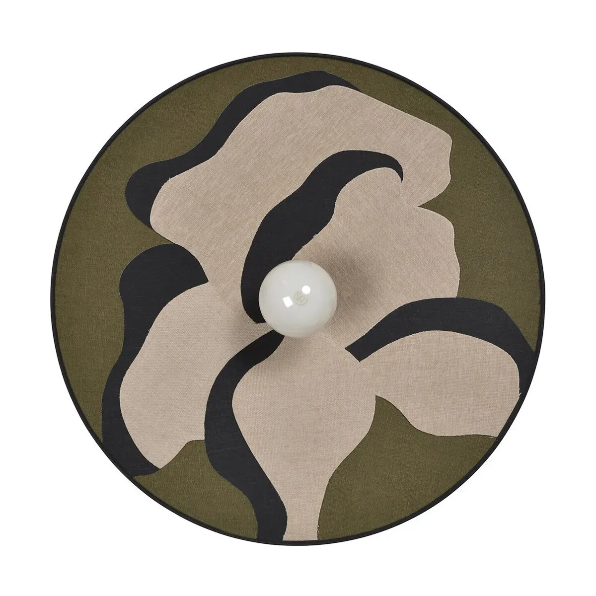 Applique en tissu nostalgia kaki 60 cm Sonia Laudet - Market Set