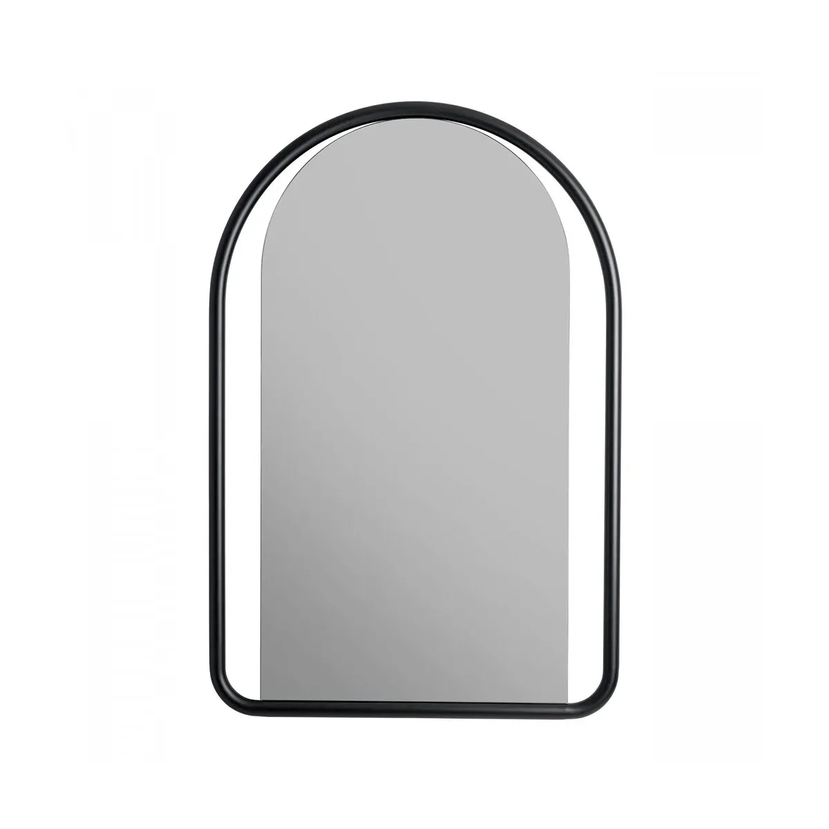 Miroir en acier noir 80 x 3 x 120 cm Réjane - Resistub