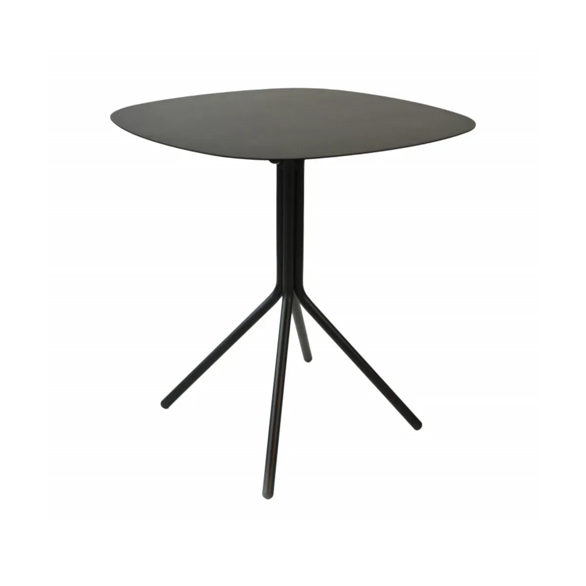 Table à manger carrée en acier ivoire 70 x 70 x 74 Edgar - Resistub