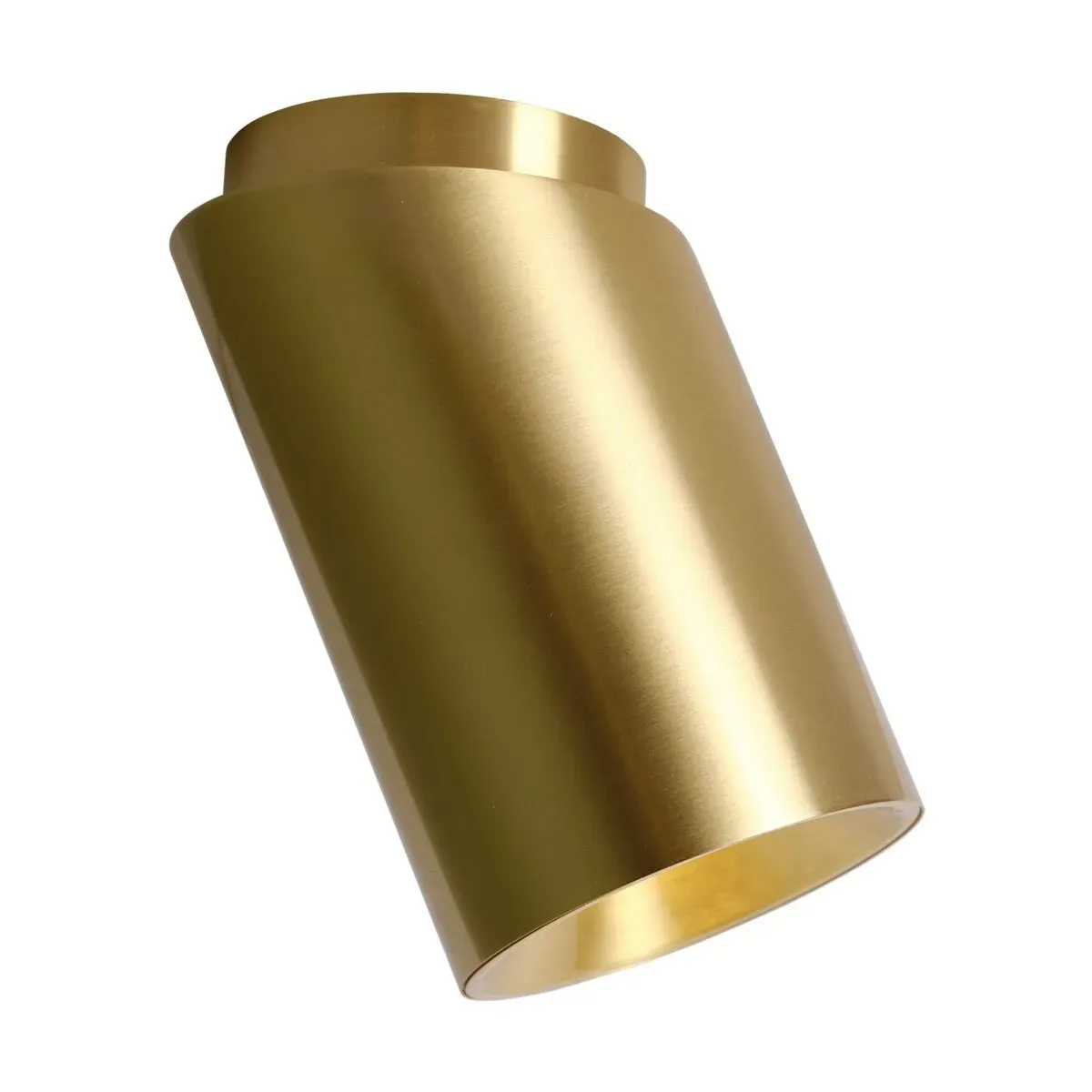 Plafonnier diagonal en acier finition laiton 8,5 cm Tobo - DCW Editions