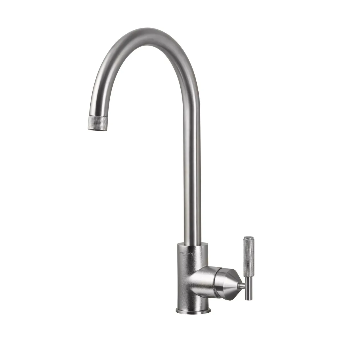 Robinet mitigeur de cuisine en métal massif brut argent 37,2 x 25,3 cm - Buster+Punch