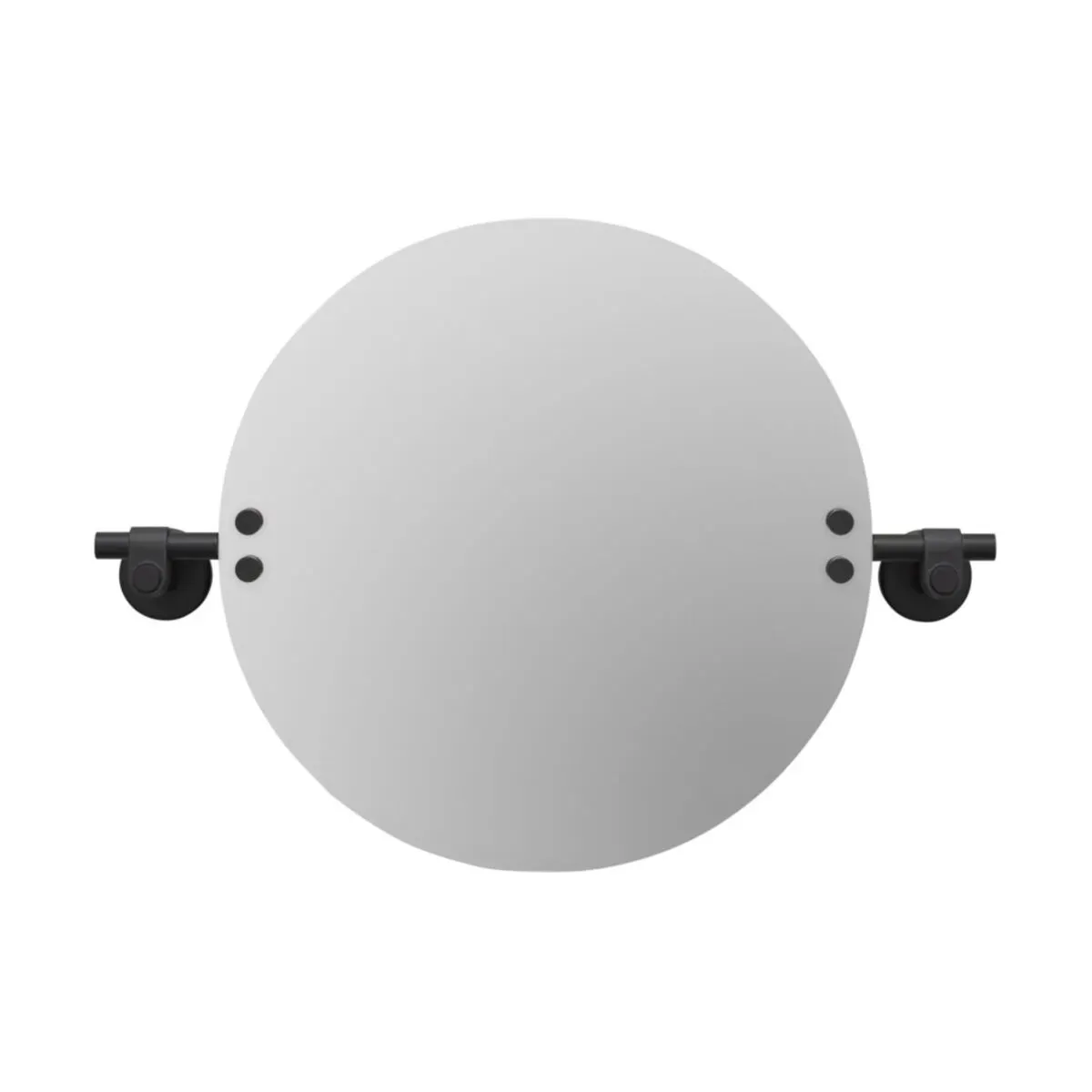 Miroir de salle de bain en métal massif noir 40 cm - Buster+Punch