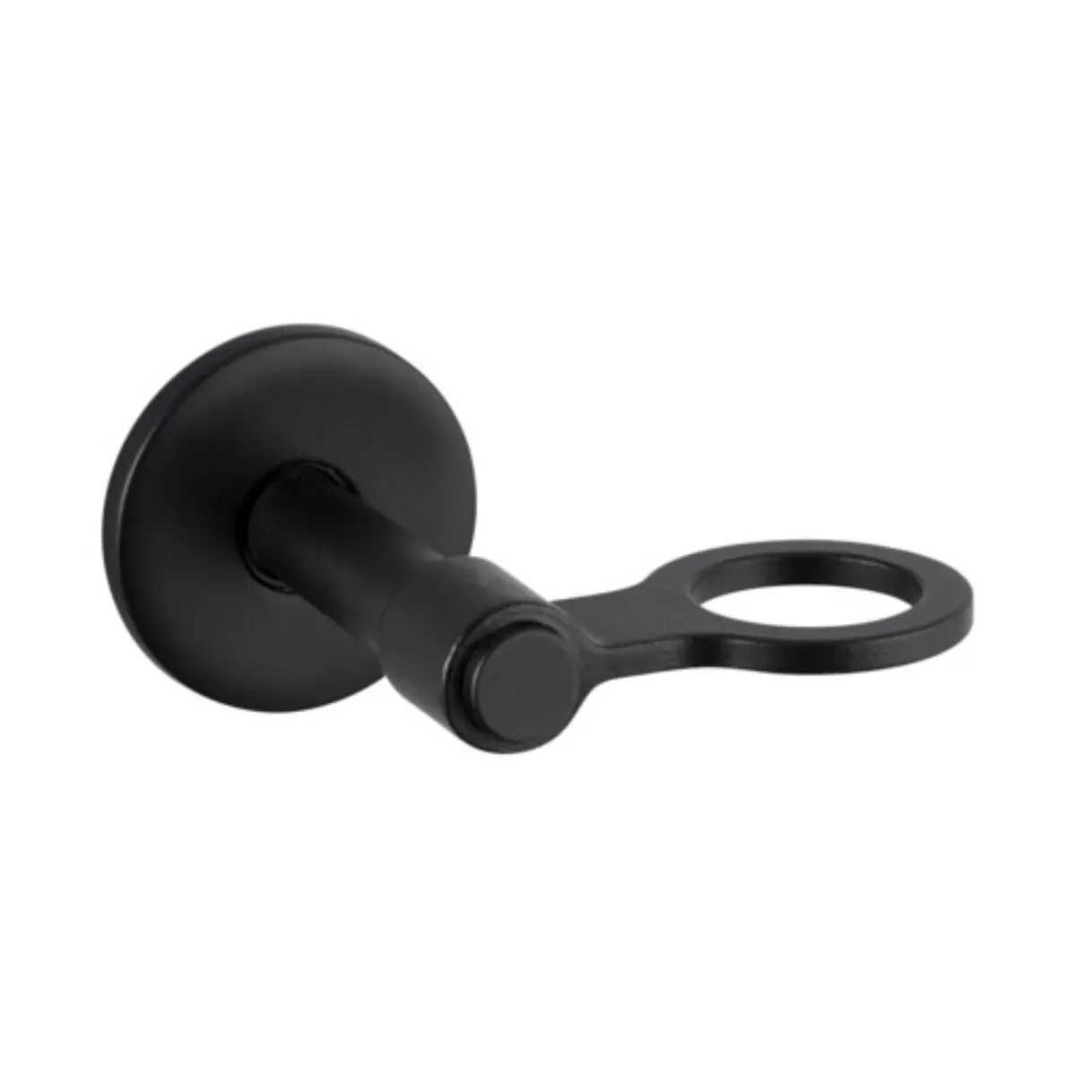 Porte bouteille de savon simple en métal massif noir 14 cm - Buster+Punch