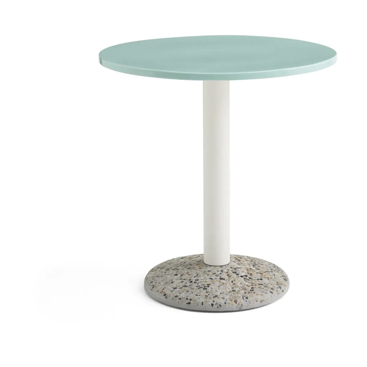 Table ronde en céramique vert menthe 70x73cm - Hay