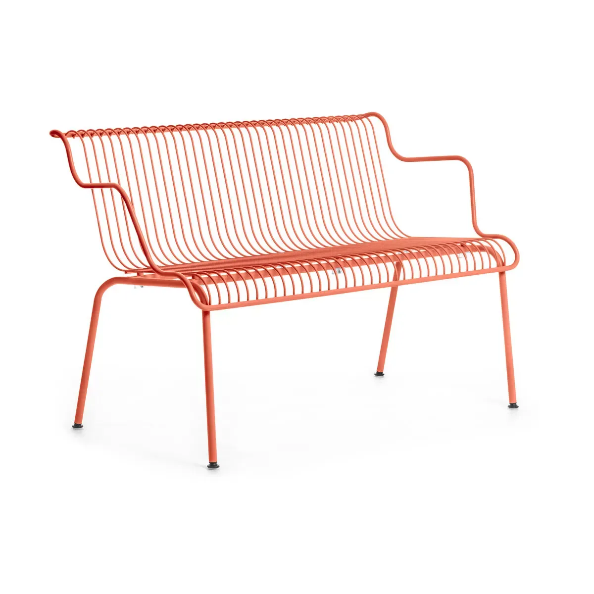 Banc d'extérieur en acier orange South - Magis