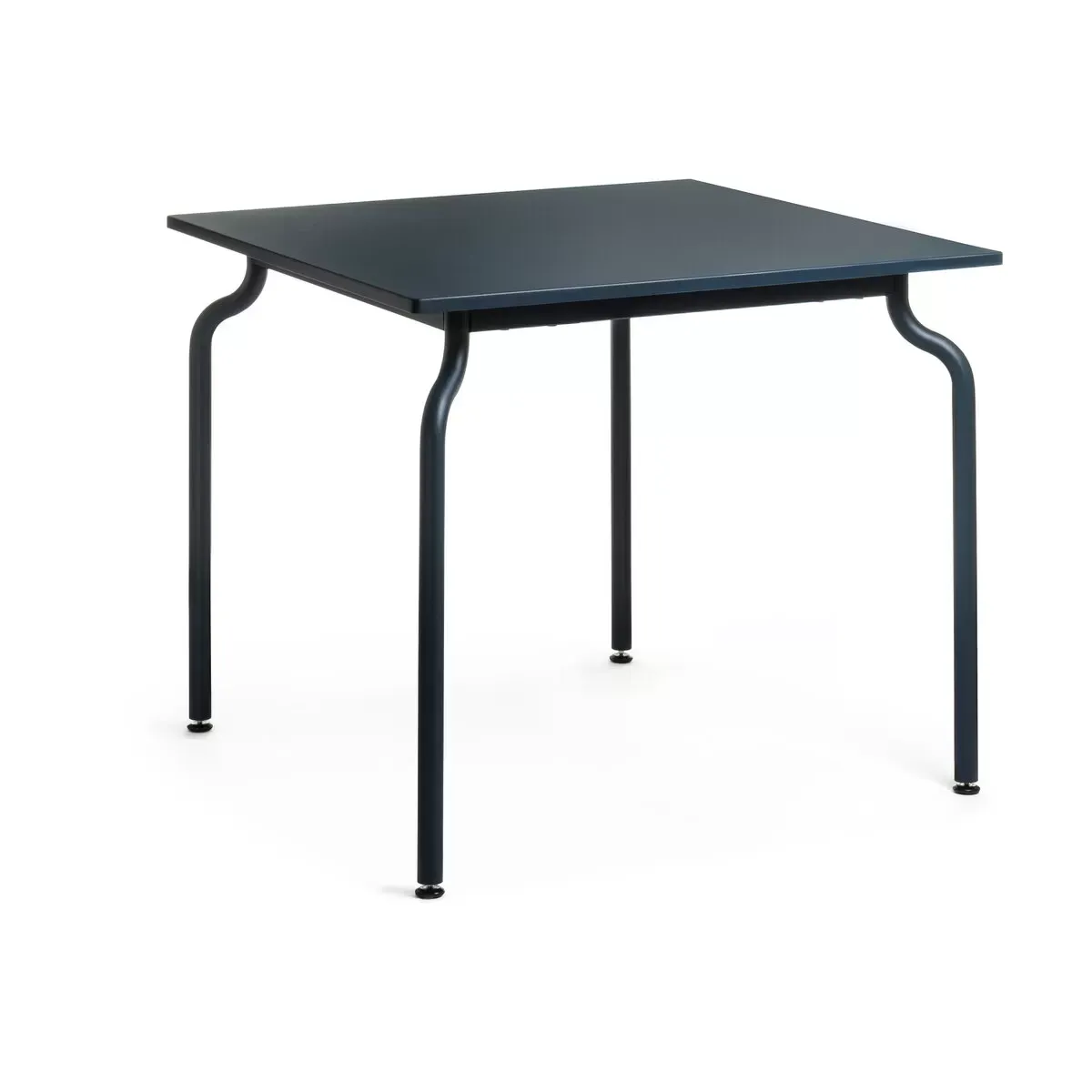 Table à manger d'extérieur en acier bleu nuit 90x90cm South - Magis