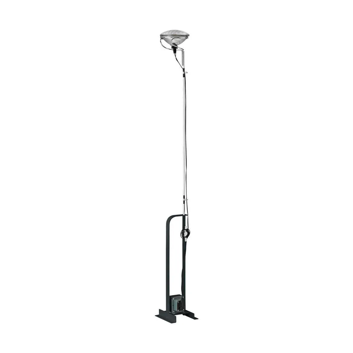 Lampadaire réglable en acier noir 195cm Toio - Flos