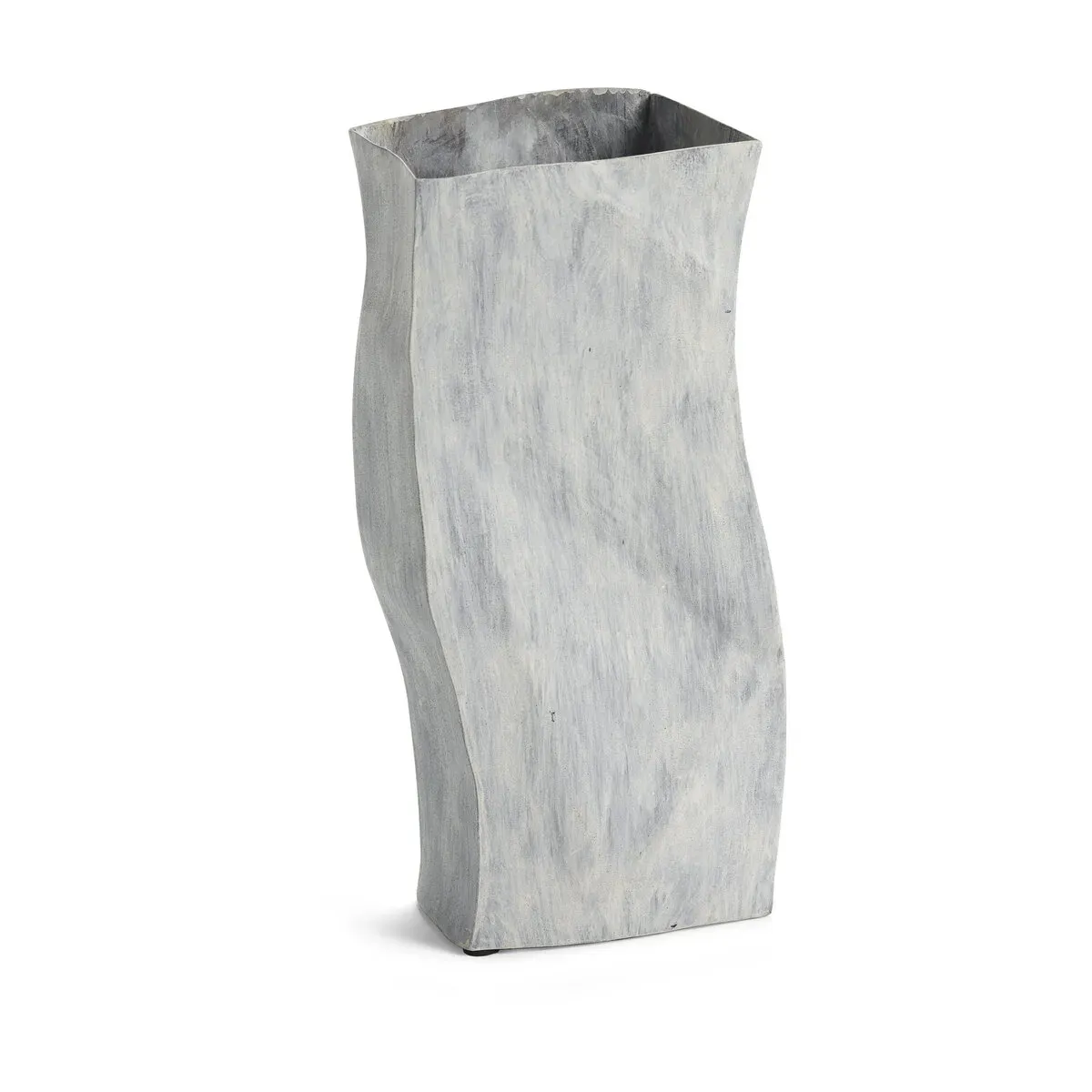 Vase en métal blanc 12,5x8x28 cm Tide - Serax