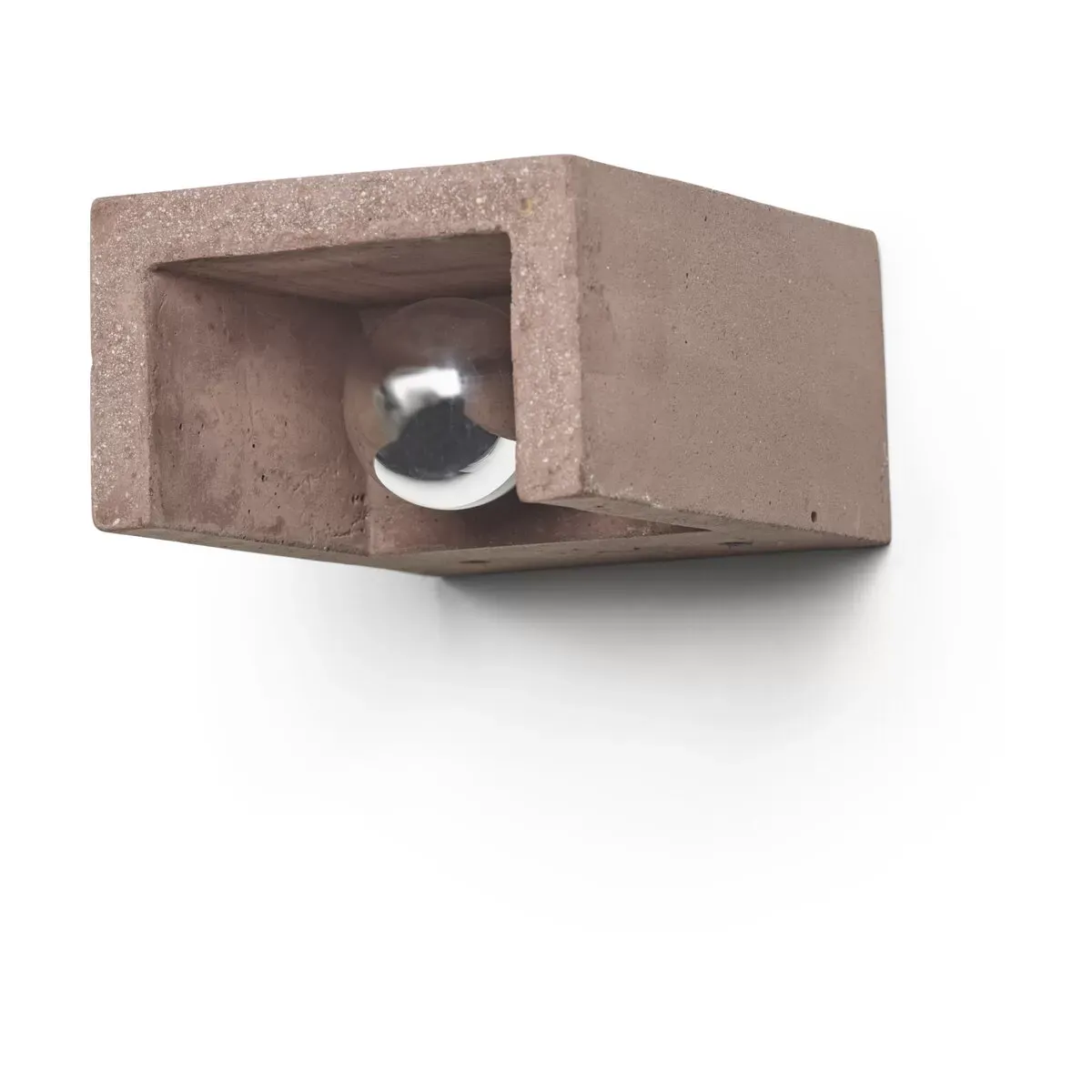 Applique murale en béton rouge foncé 16x12x7,5 cm Primary Shape °2 - Serax