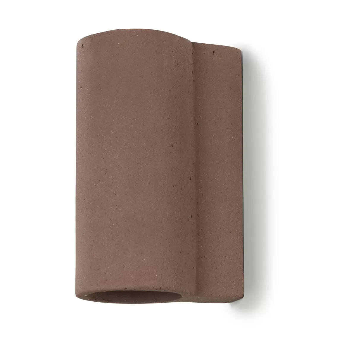 Applique murale en béton rouge foncé 11,5x8x18 cm Primary Shape °3 - Serax