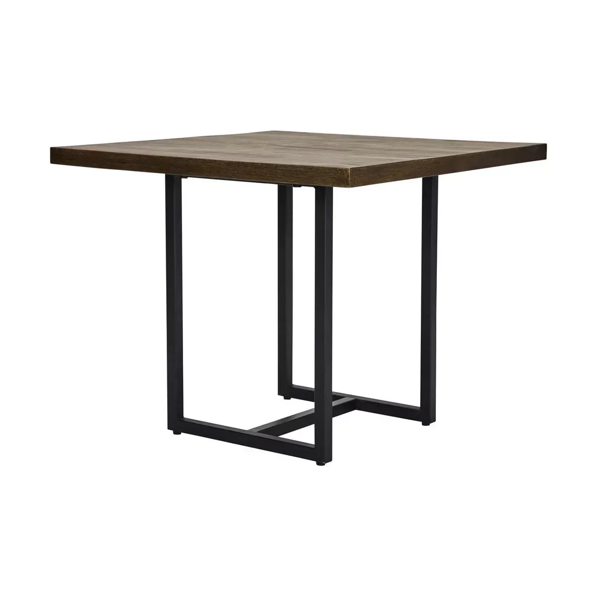 Table à manger carrée en bois de manguier et fer 90x90x74cm Hdtnak - House Doctor