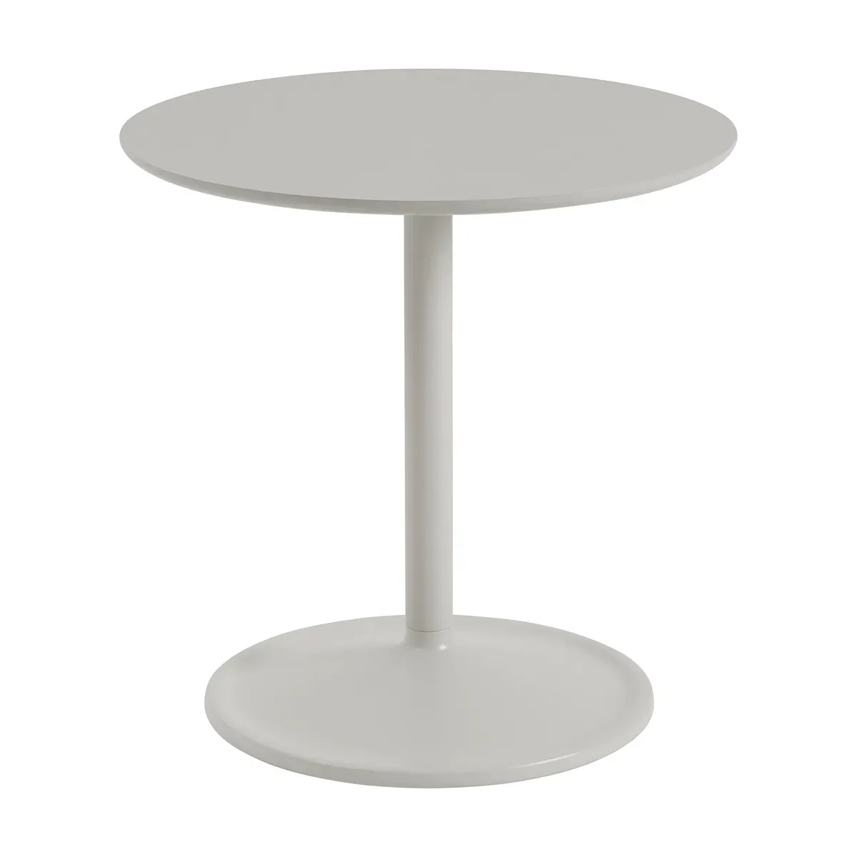 Table d'appoint en aluminium et linoléum gris 48x48cm Soft - Muuto