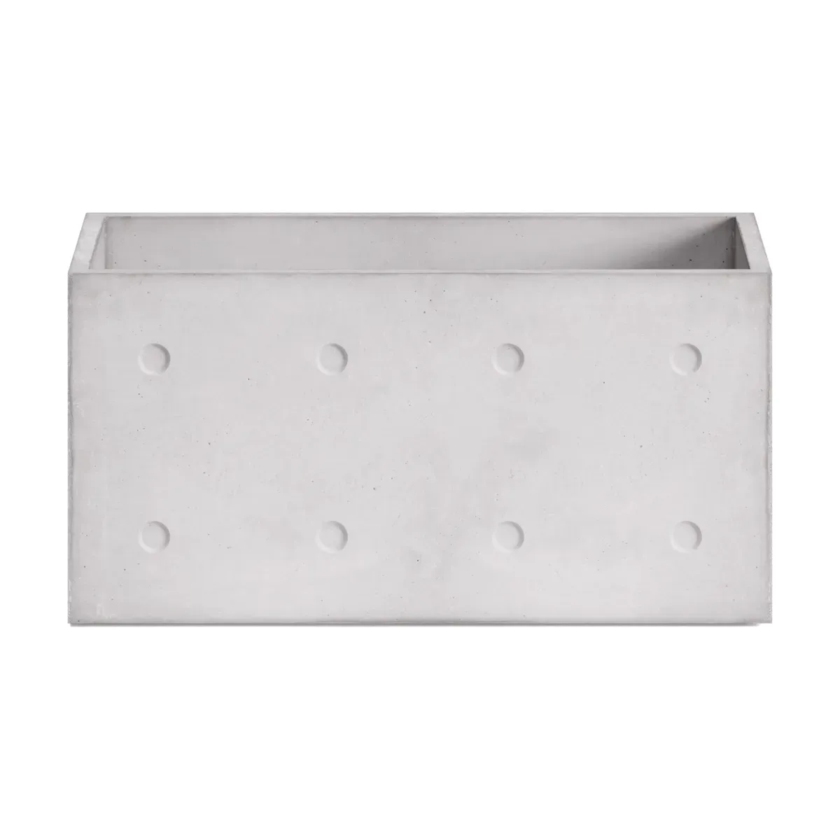 Module de rangement rectangulaire avec fond en béton 74,5cm Dice 745 - Lyon Béton