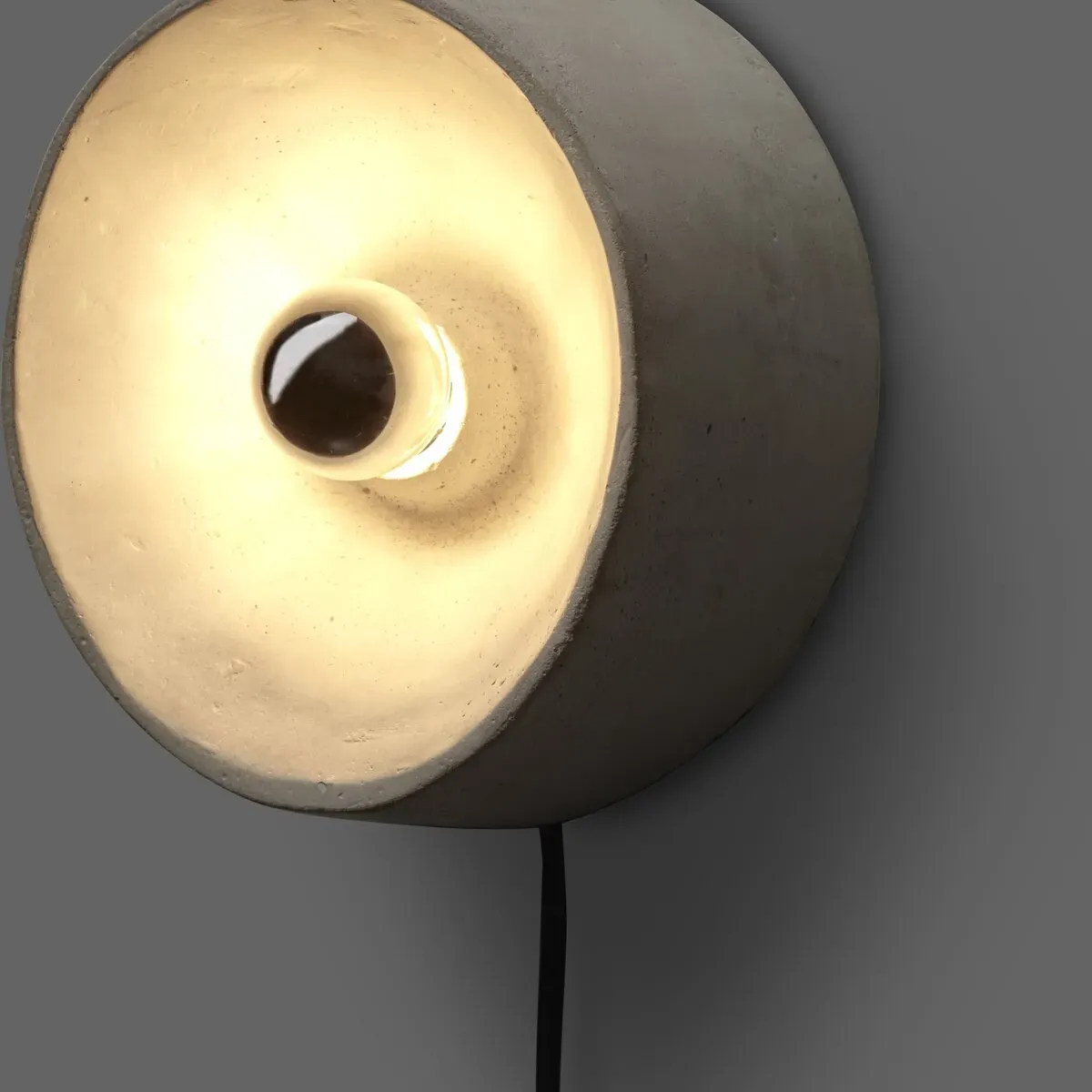 Applique murale ronde en béton 21x19cm Chadophe - Serax