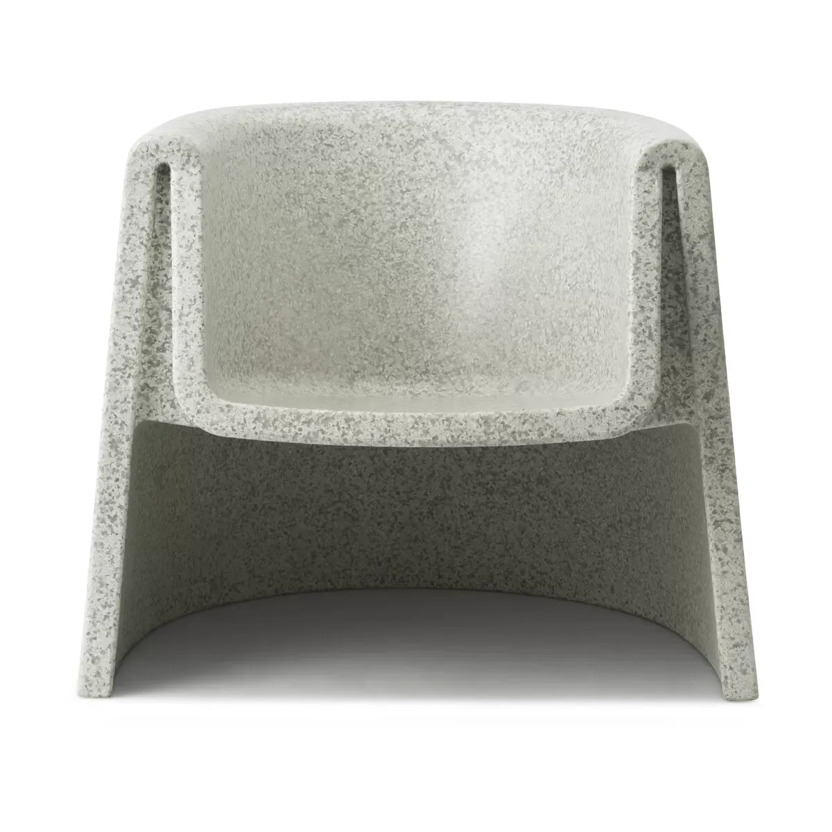 Fauteuil en plastique recyclé blanc Bit - Normann Copenhagen
