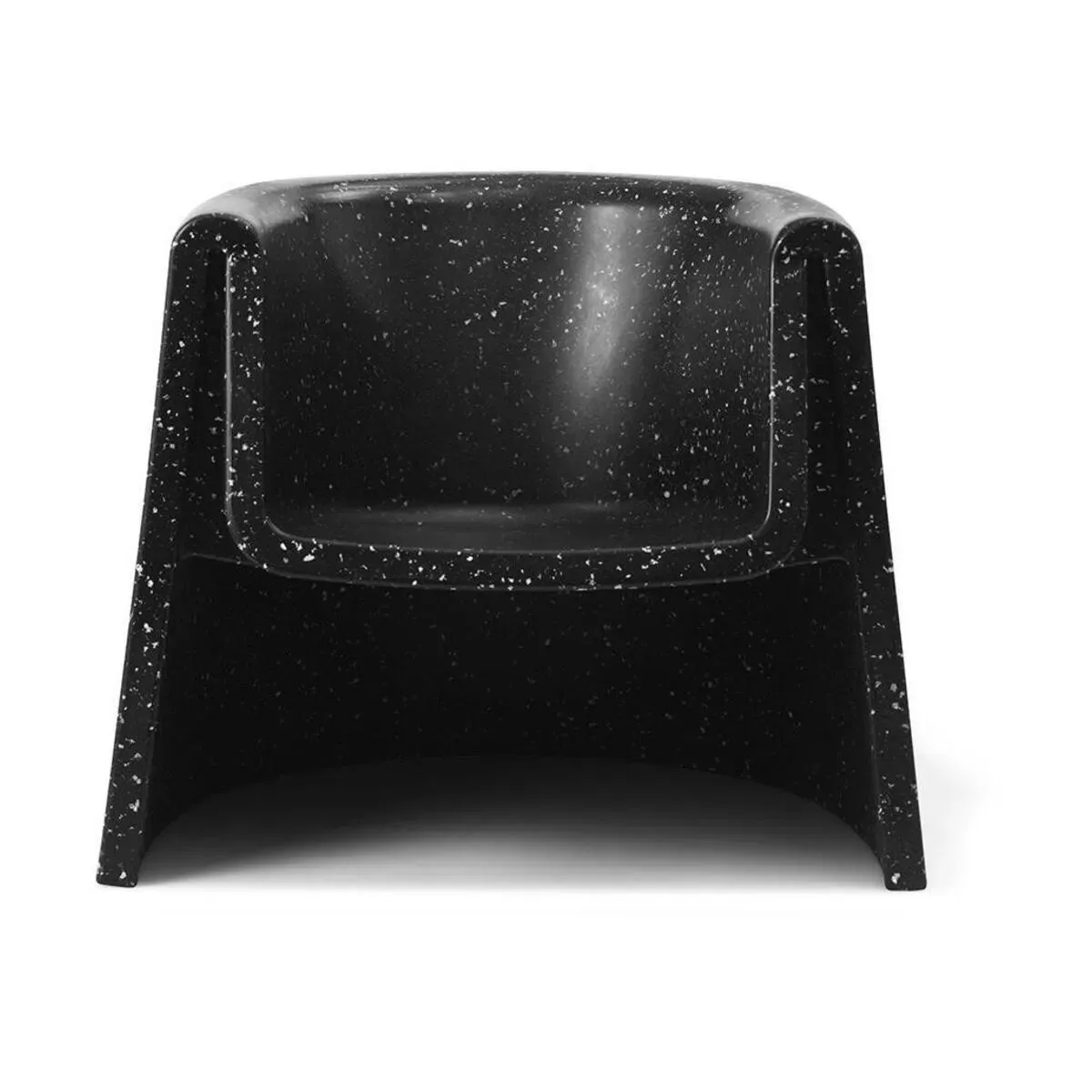 Fauteuil en plastique recyclé noir Bit - Normann Copenhagen
