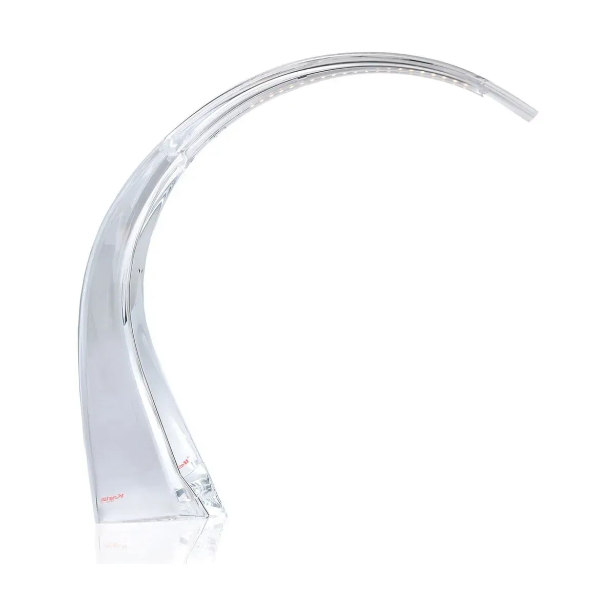 Lampe incurvée transparente crystal Taj mini - Kartell