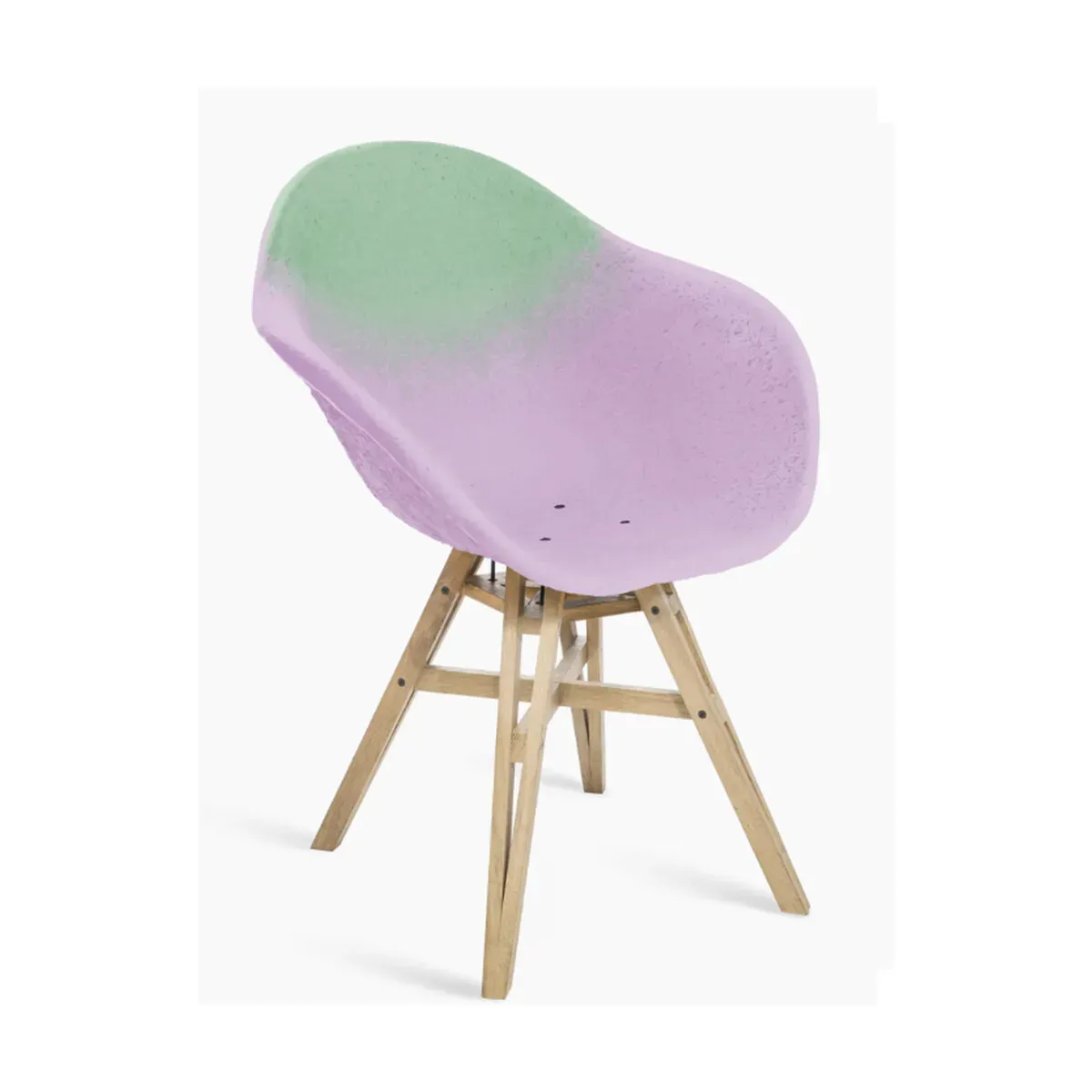 Chaise avec accoudoirs Galet et Parme Gravêne 6.7 - Maximum