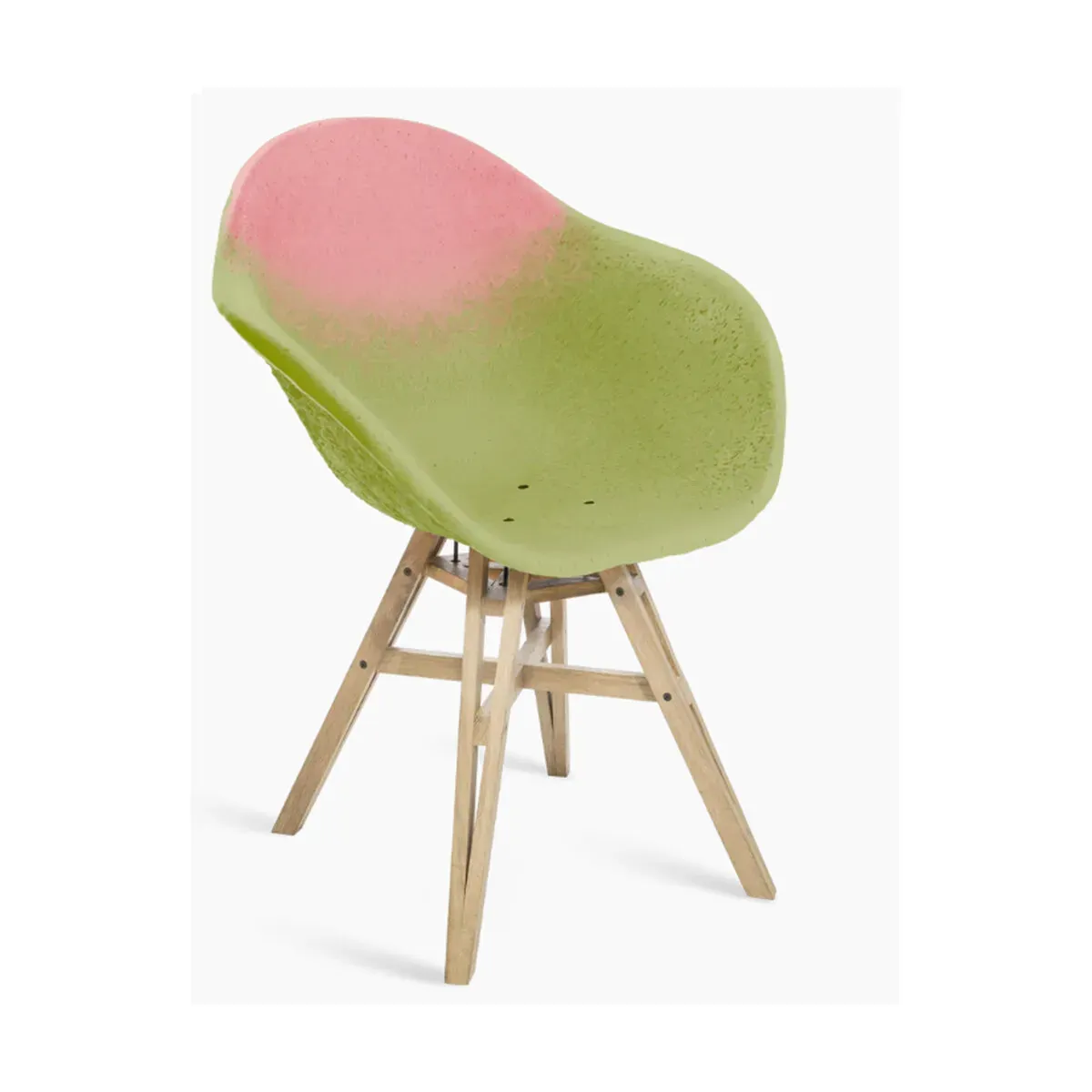 Chaise avec accoudoirs rose et pistache Gravêne 6.7 - Maximum