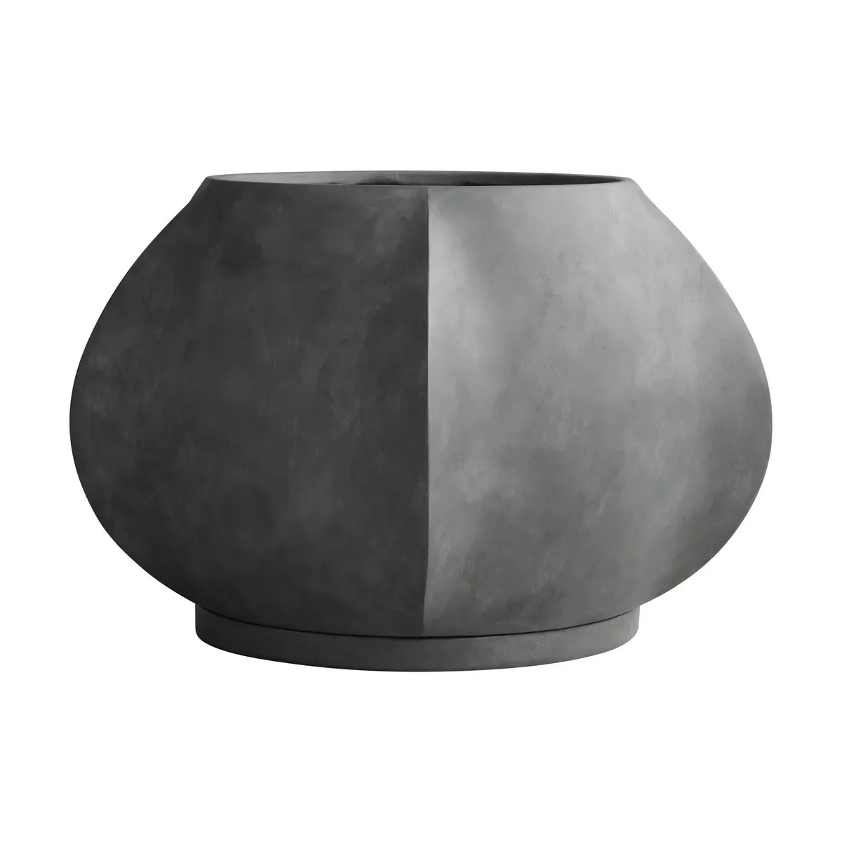 Pot de fleurs en béton fibré gris foncé 64x40cm Arket - 101 Copenhagen