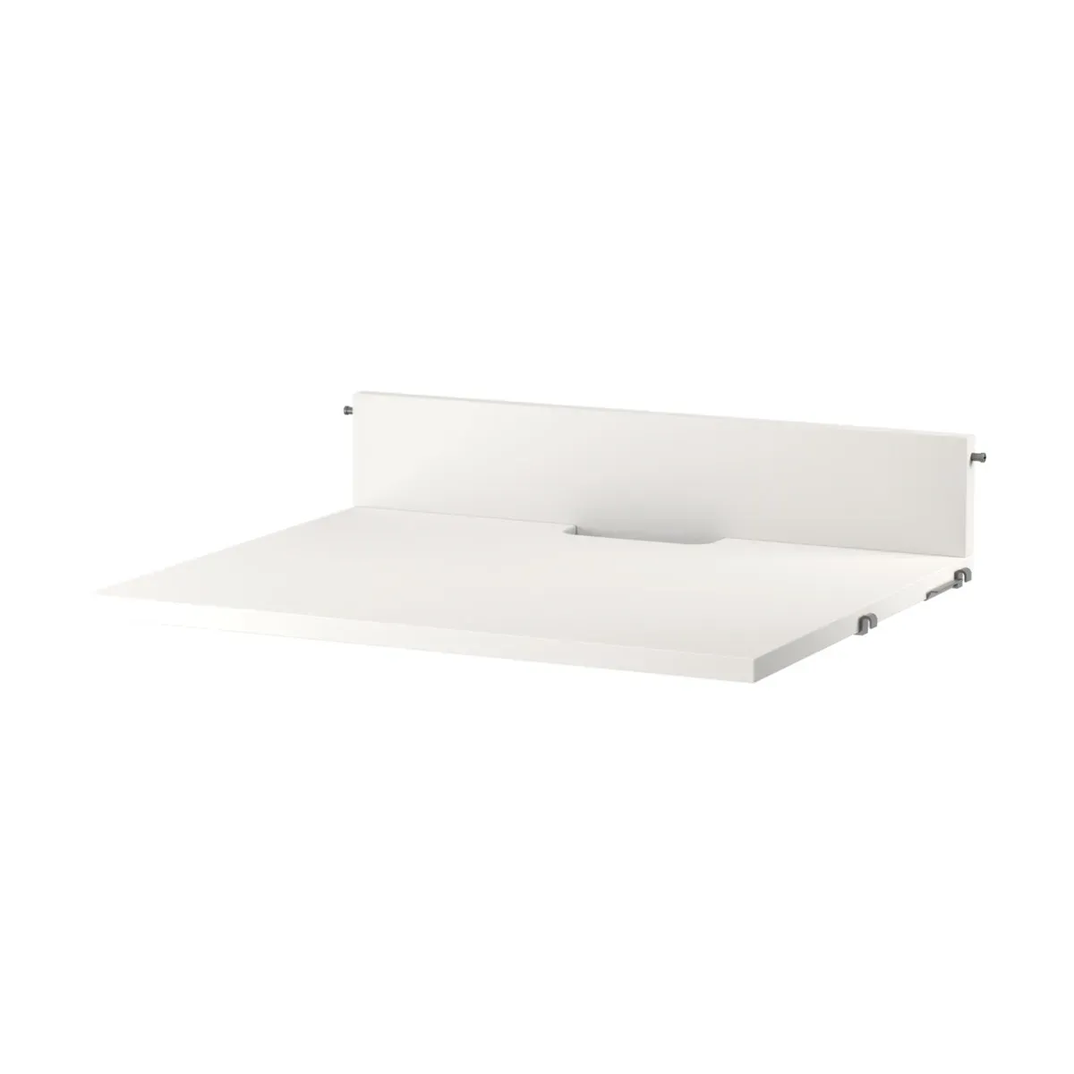 Étagère média en mdf laqué blanc 58x47 cm - String furniture