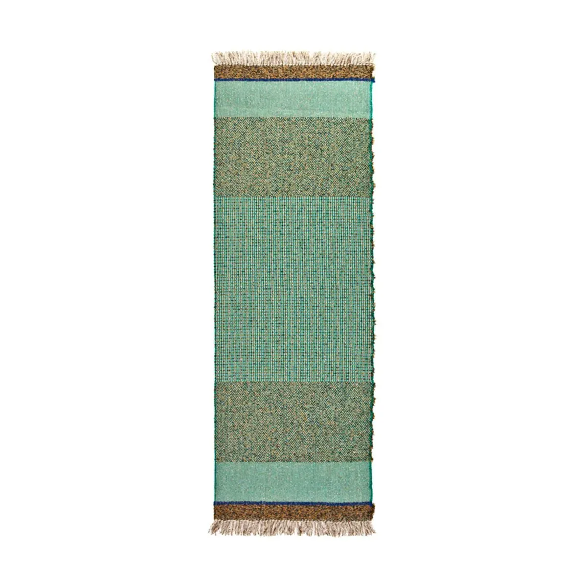 Tapis d'extérieur rectangulaire en jute vert 80x240cm Eco 01 - Gervasoni