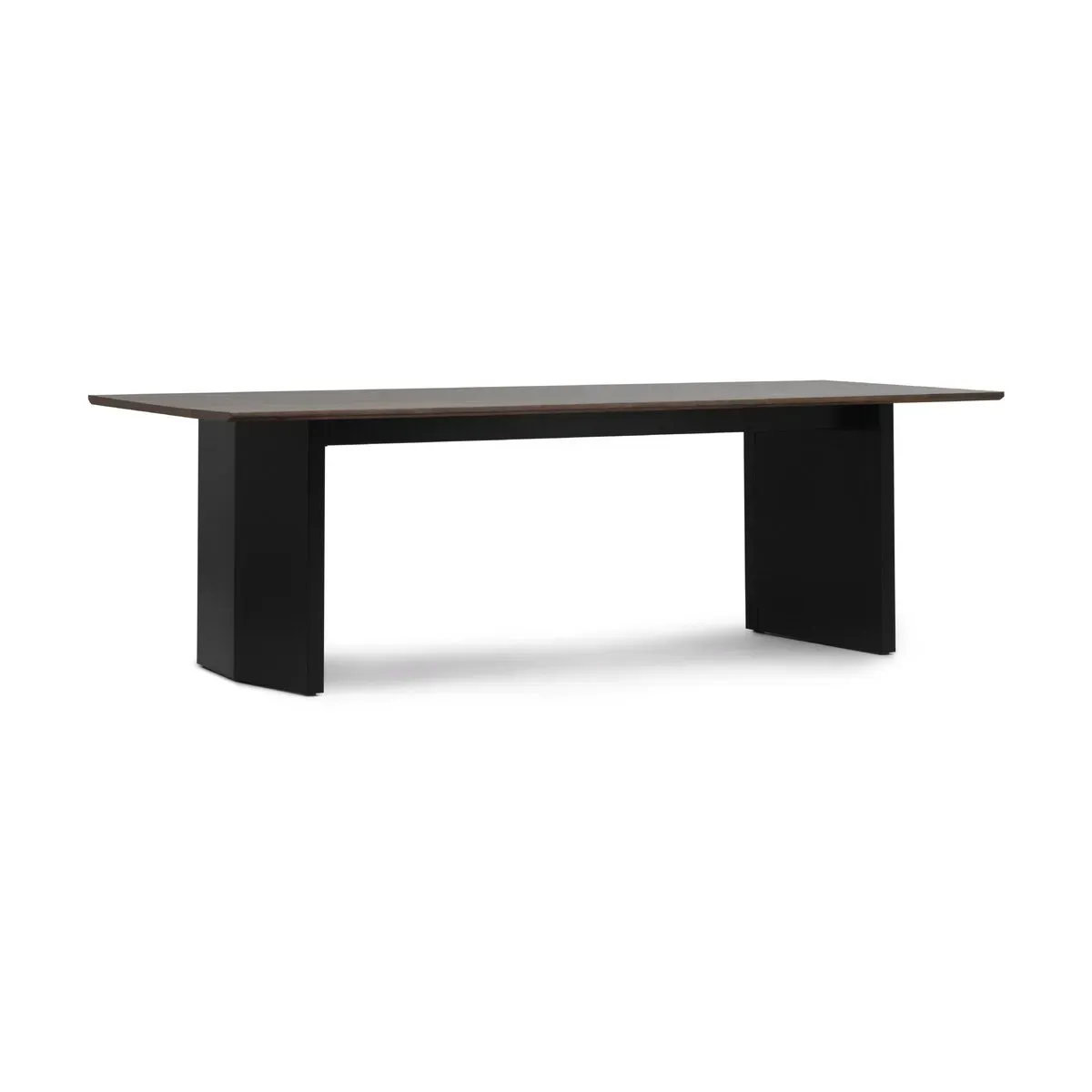 Table à manger en pin marron foncé et noir 90x250cm Panel - Normann Copenhagen