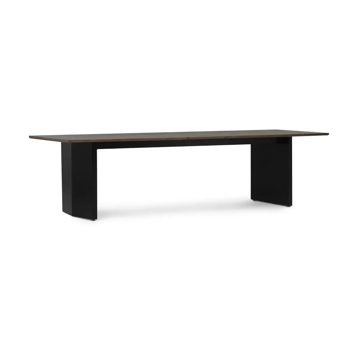 Table à manger en pin marron foncé et noir 90x300cm Panel - Normann Copenhagen