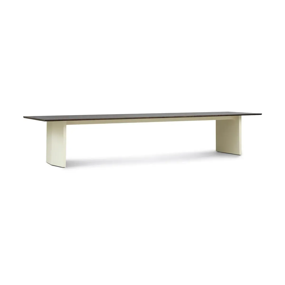Table à manger en pin marron foncé et crème 100x420cm Panel - Normann Copenhagen