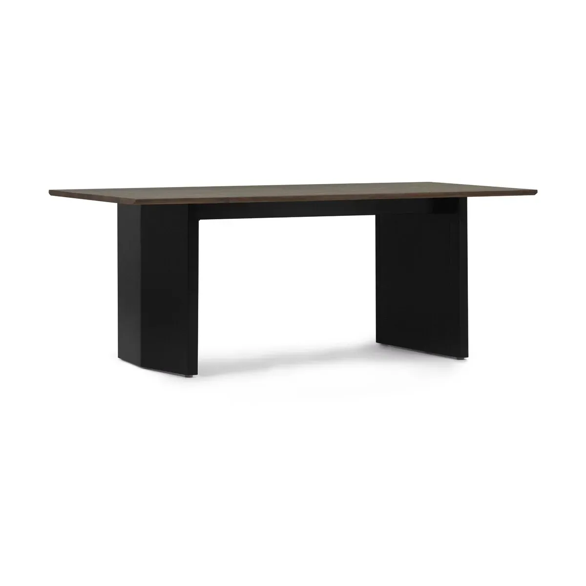 Table à manger en pin marron foncé et noir 90x200cm Panel - Normann Copenhagen