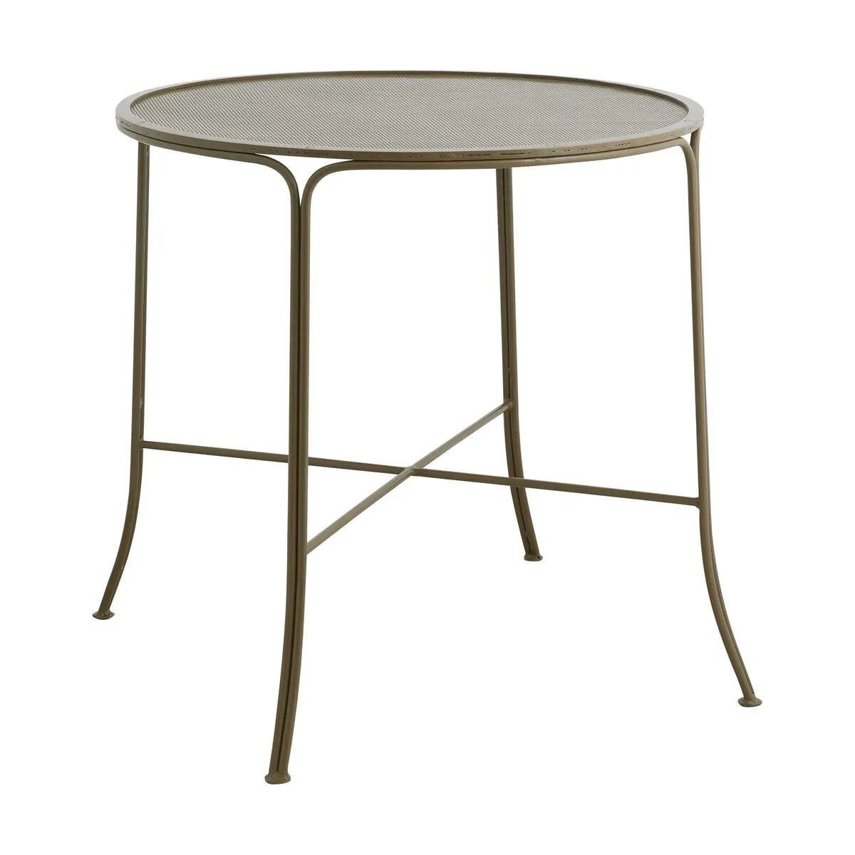Table de jardin ronde en fer vert 75x74cm Aras - Nordal