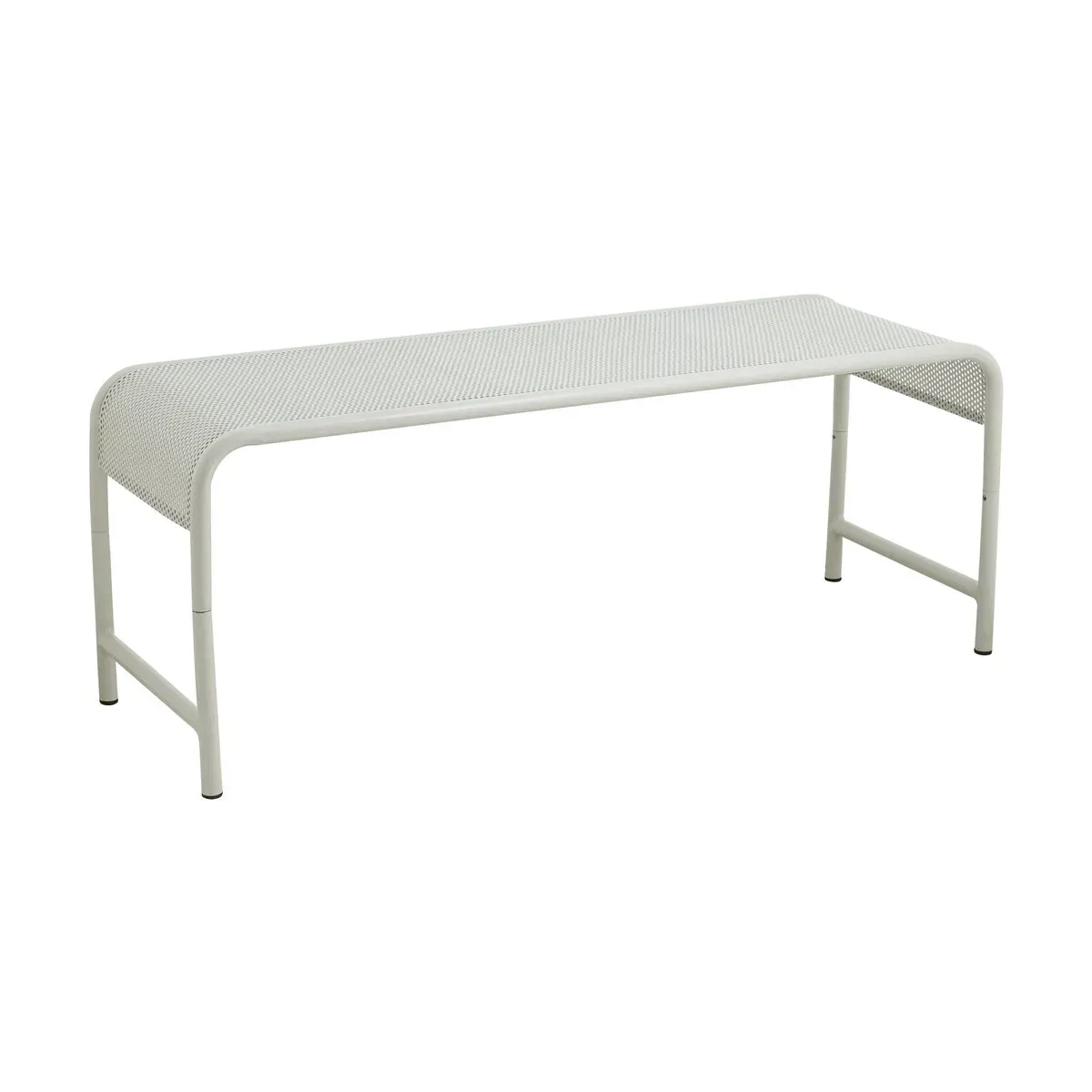 Banc de jardin en fer ivoire 122x42x46cm Brenta - Nordal