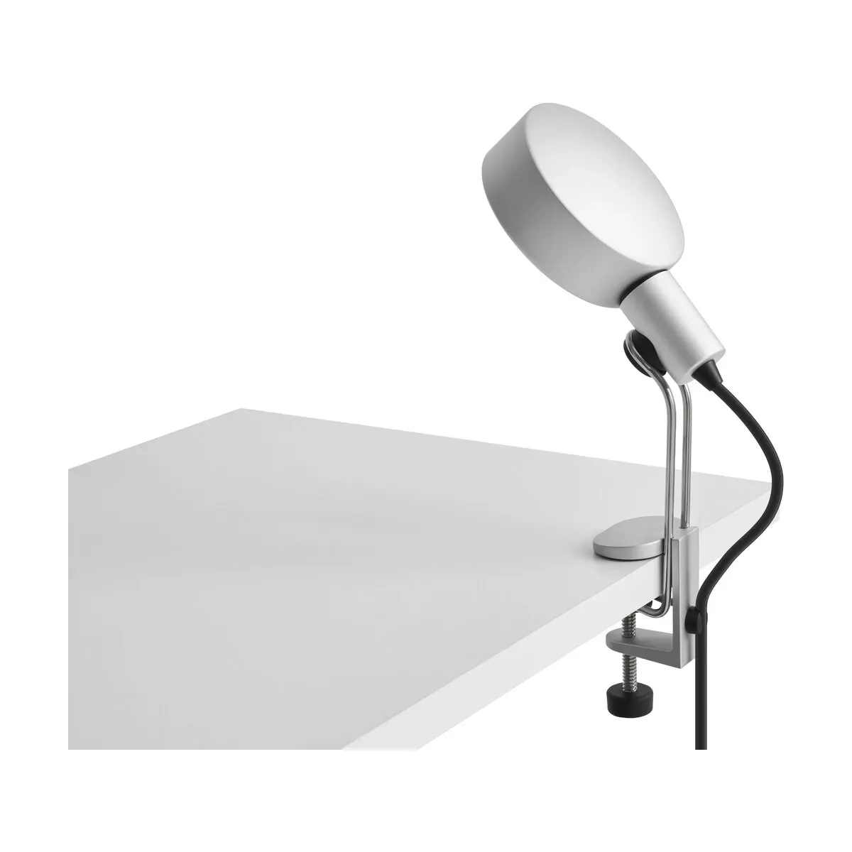 Lampe pince en métal acier anodisé poli 11x14x29,5cm Cupola - Hay