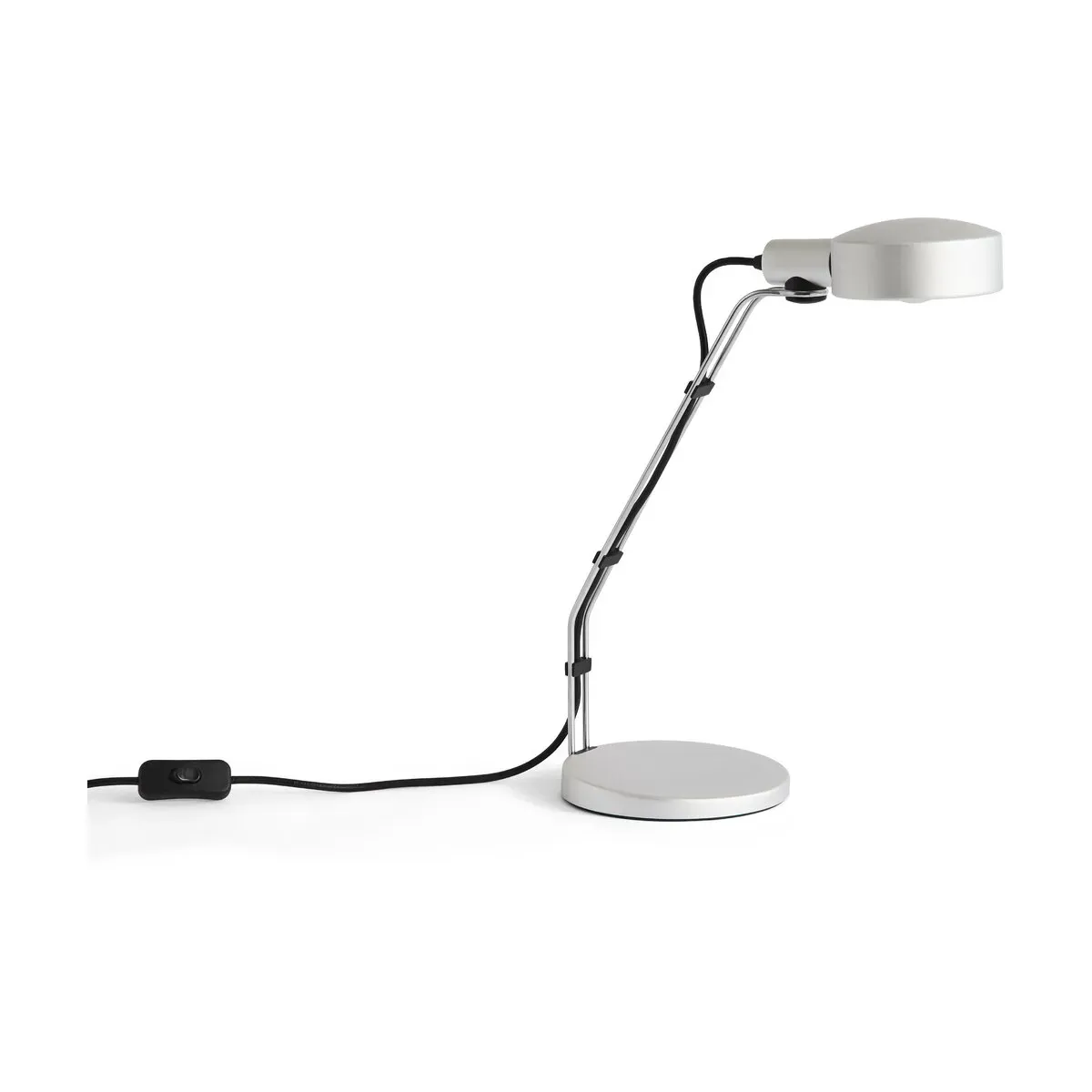 Lampe de bureau en métal acier anodisé poli 16x32x41cm Cupola - Hay