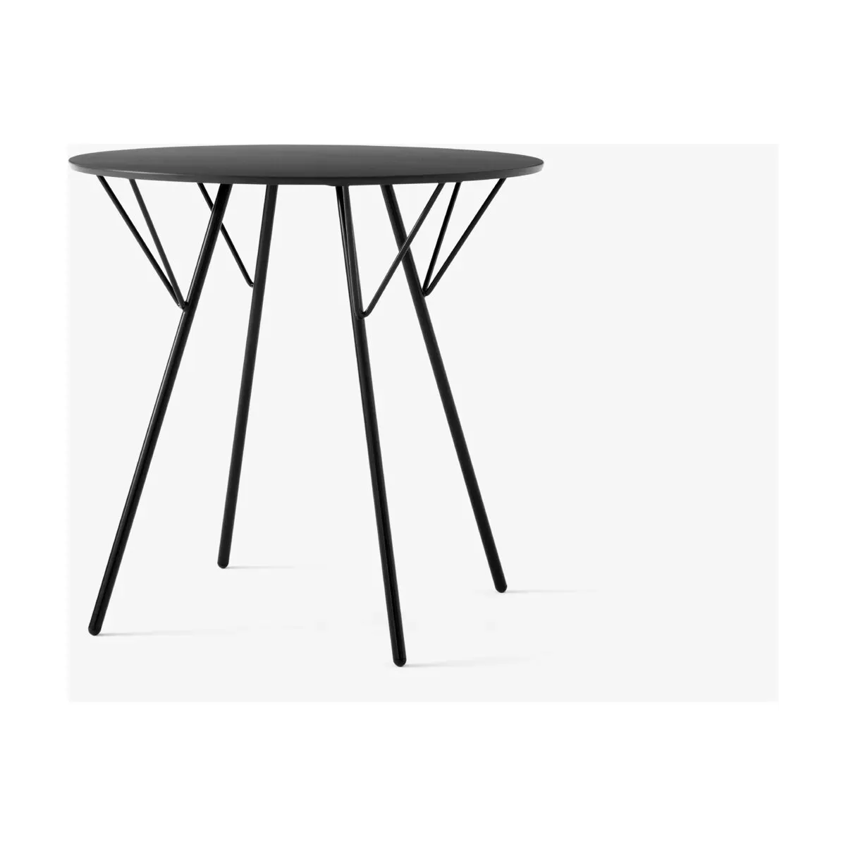 Table de jardin en acier noir 75cm RFH RD5 - &tradition
