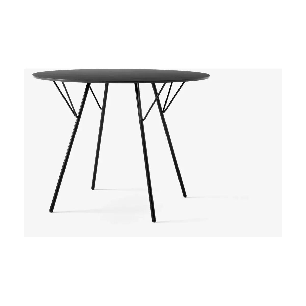 Table de jardin en acier noir 97cm RFH RD6 - &tradition