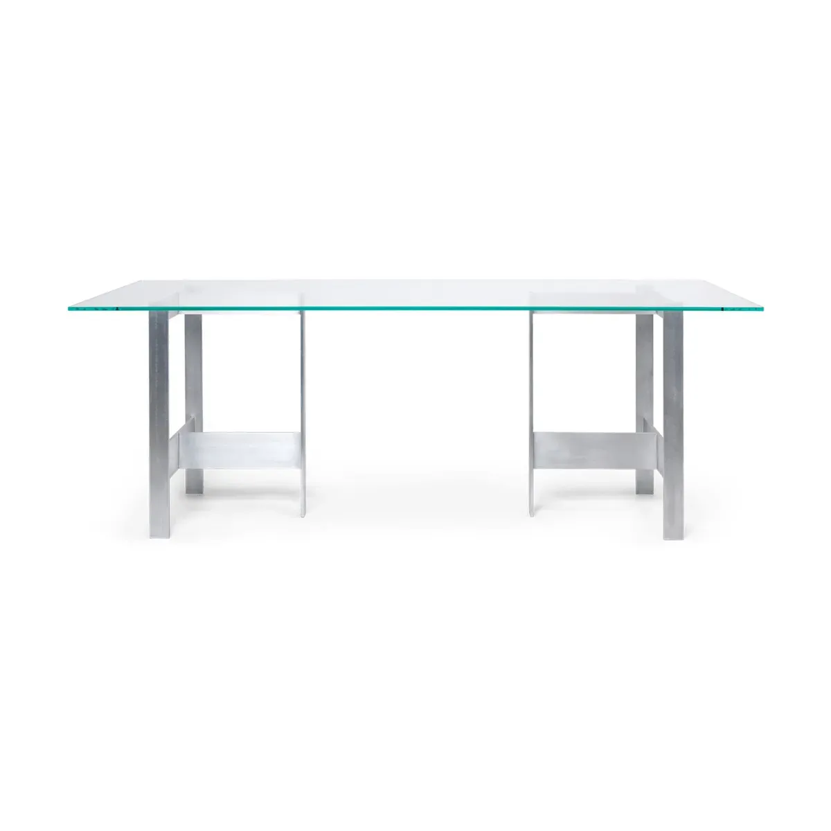 Table à manger en verre et aluminium 90x200cm Lager - Ferm Living