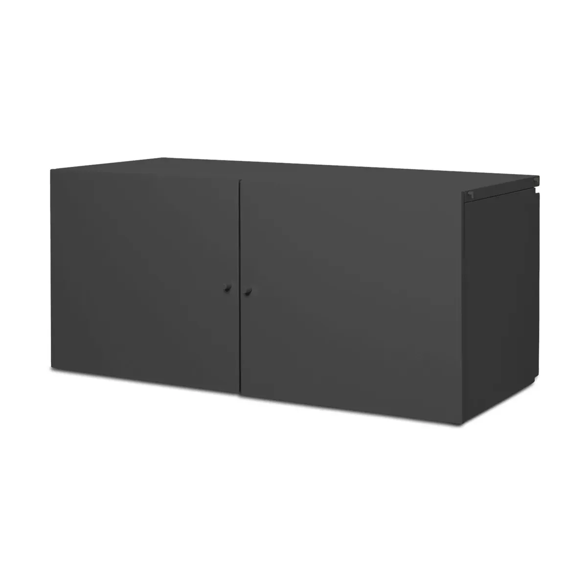 Étagères modulables en acier poudré anthracite 91,5x41,6cm Punctual - Ferm Living