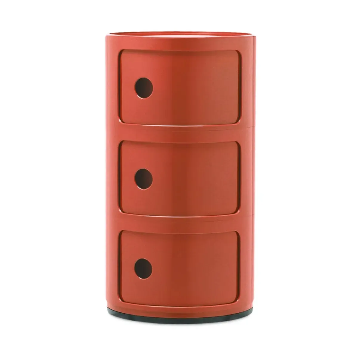 Table de chevet ambre 3 tiroirs Componibili - Kartell