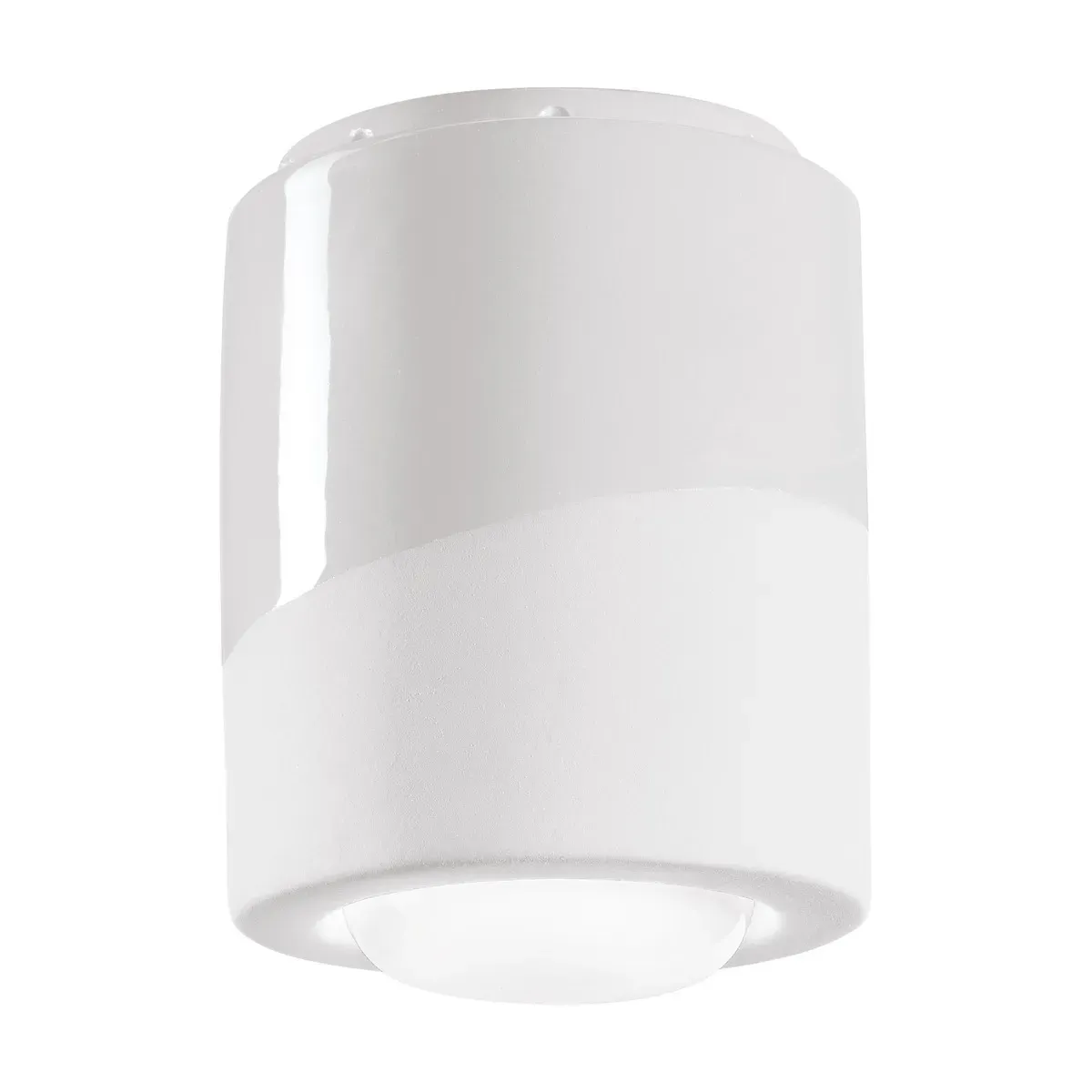 Plafonnier en céramique blanche 12,5x14cm PI - Ferroluce