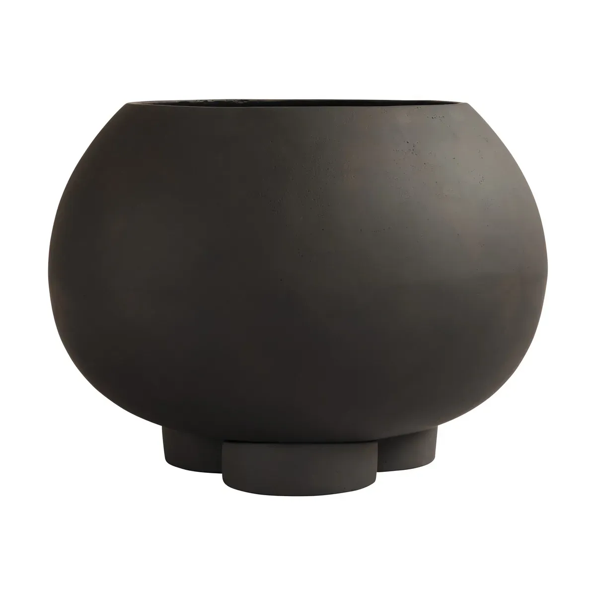 Pot de fleur en béton coffee 35x35x24,5cm mini - 101 COPENHAGEN