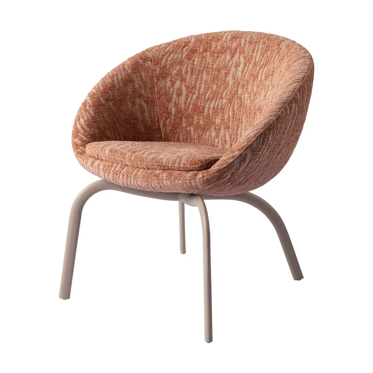 Chaise de salle à manger en acier et tissu 06 mura 192007 Harvey - Versmissen