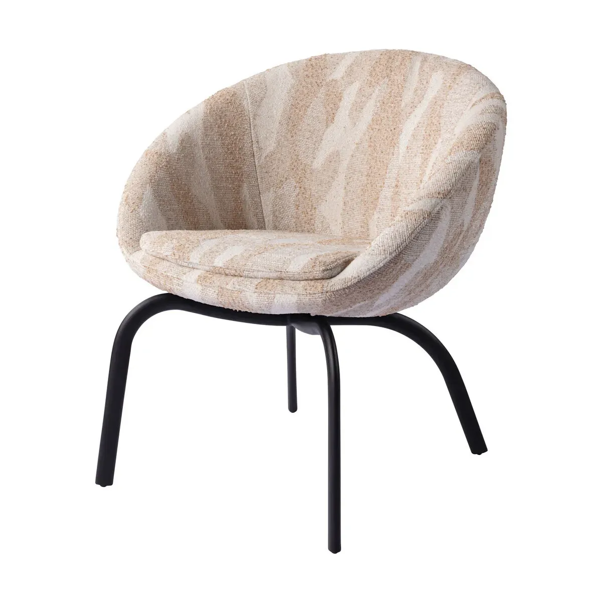 Chaise de salle à manger en acier et tissu 07 novus 193001 Harvey - Versmissen