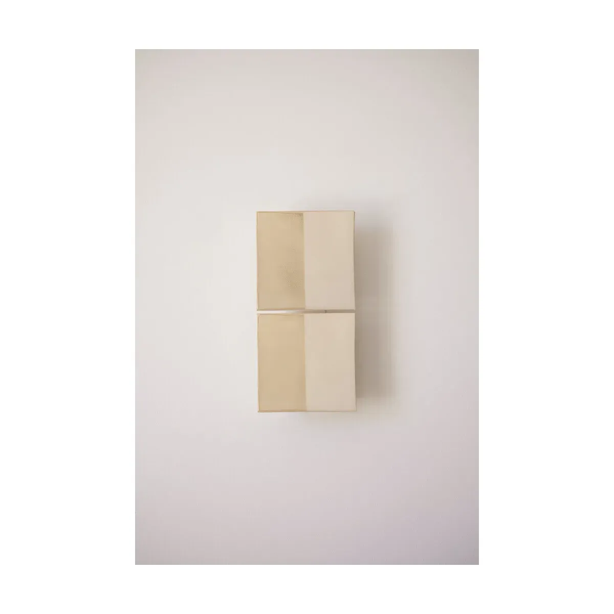 Applique murales en céramique beige 29x14cm Tiles Line - Violaine d'Harcourt