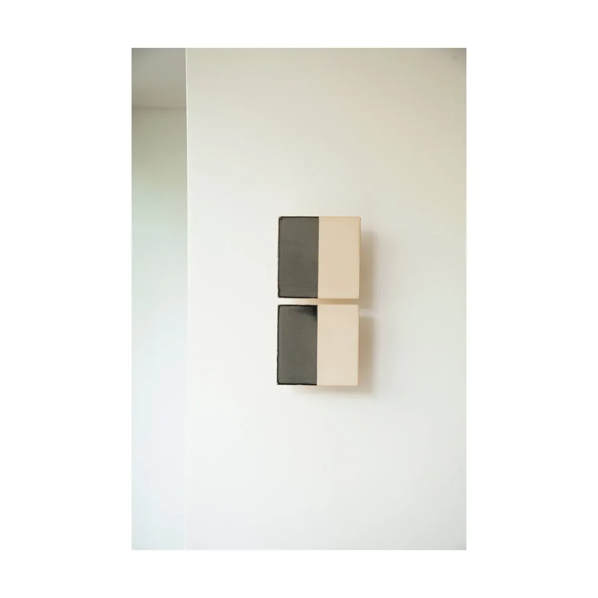 Applique murales en céramique gris 29x14cm Tiles Line - Violaine d'Harcourt