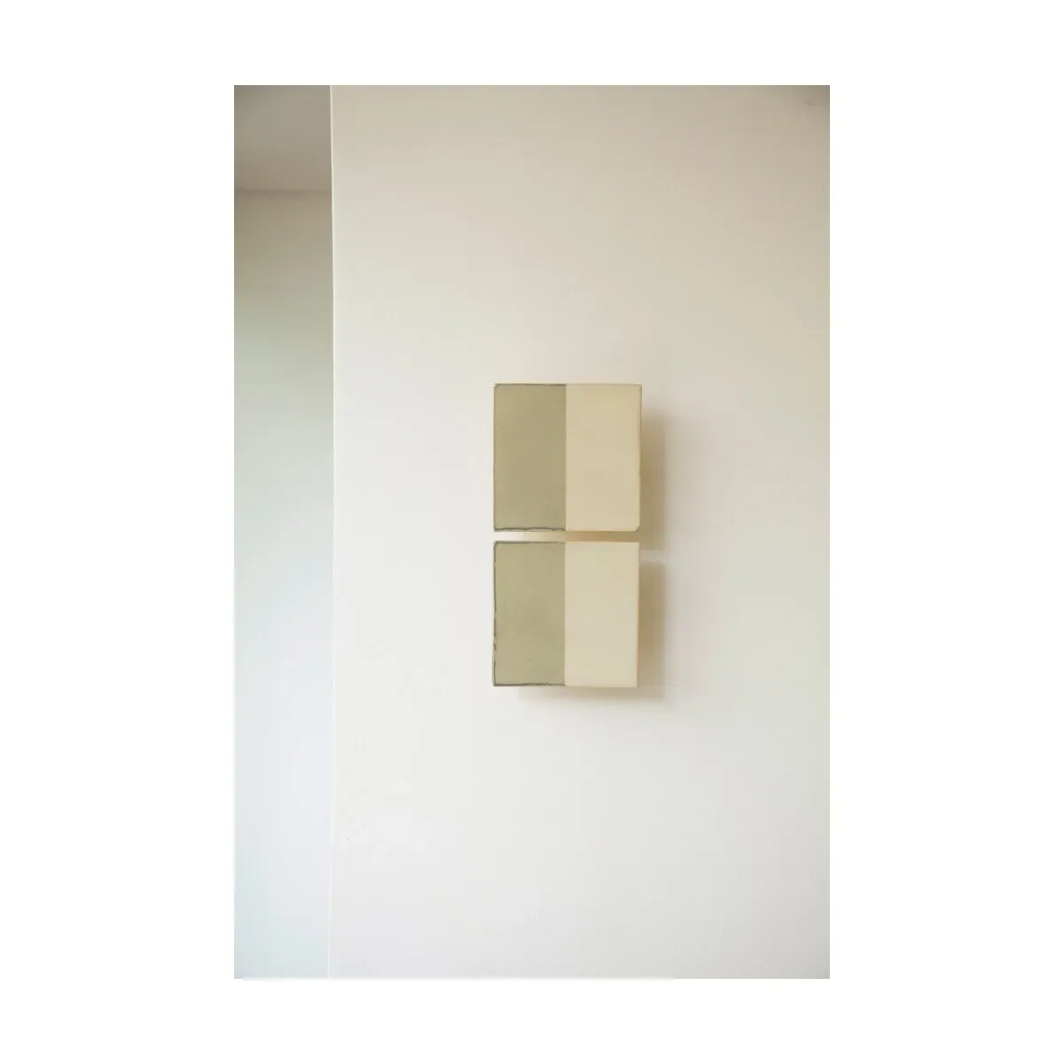 Applique murales en céramique verte 29x14cm Tiles Line - Violaine d'Harcourt