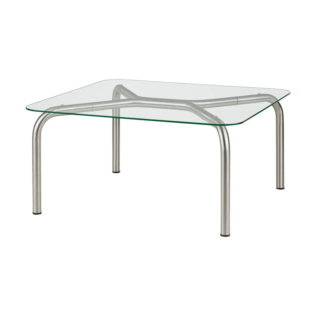 Table basse carré en verre trempé 80x39cm Uku - Noo.ma