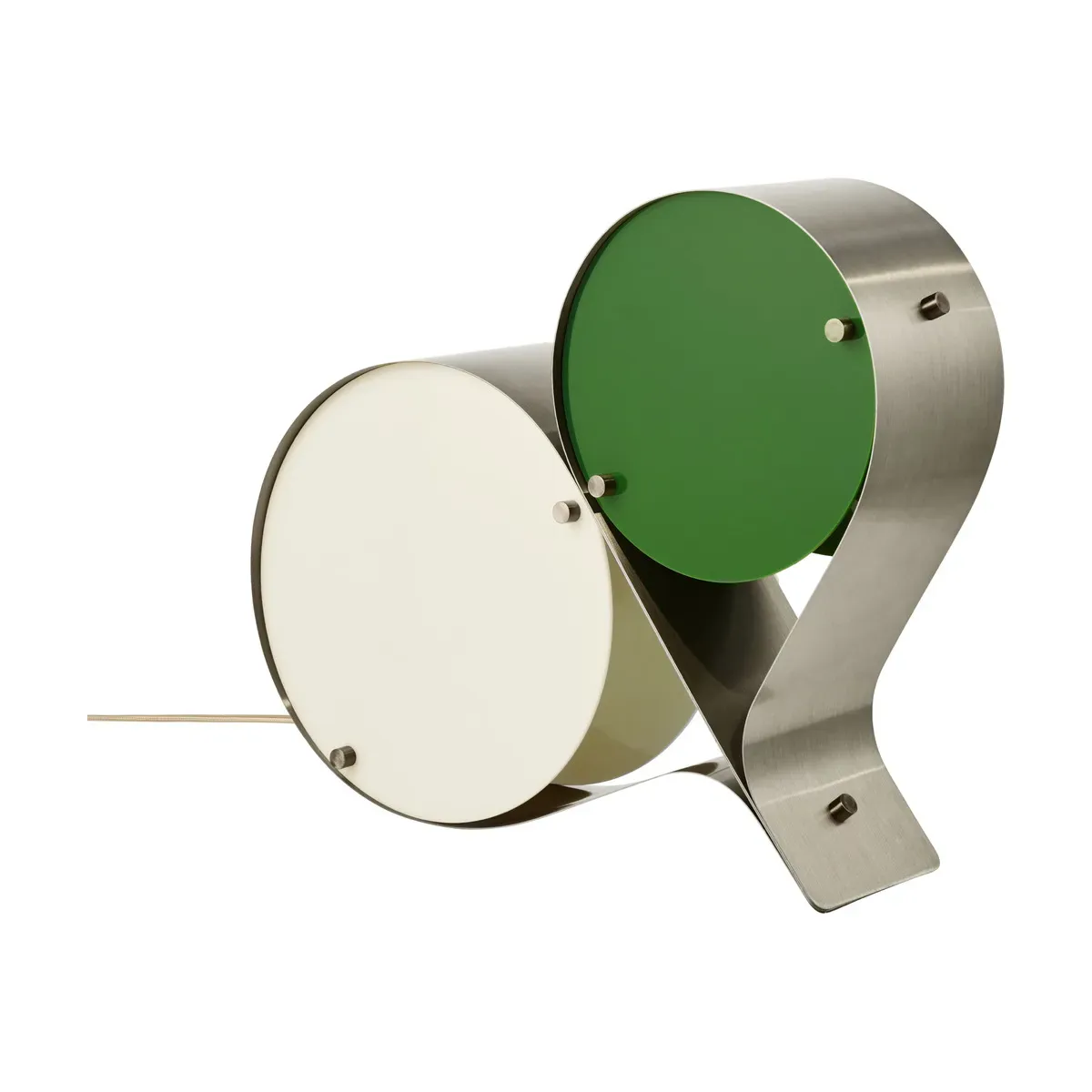 Lampe de table vert et ivoire Coppia - Gubi