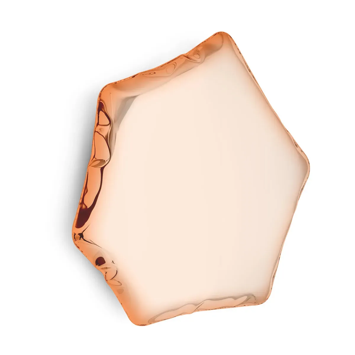 Miroir en inox rose doré 55x50x6cm Tafla C6 - Zieta